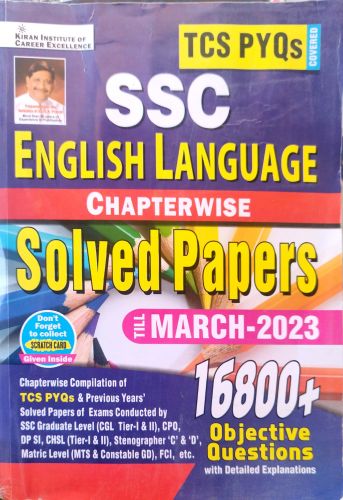 Kiran SSC ENGLISH LANGUAGE CHAPTER WISE SOLVED PAPERS 16800+