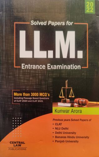 Solved Papers for LLM ENTRANCE EXAM