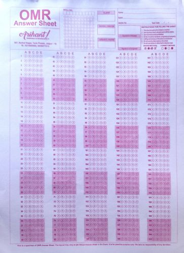 OMR Answer Sheet ( 30 pc)