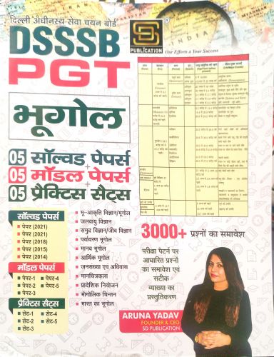 SD DSSSB PGT भूगोल सॉल्वड मॉडल प्रैक्टिस पेपर्स