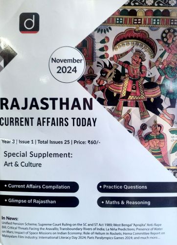 drishti RAJASTHAN CURRENT AFFAIRS TODAY November 2024